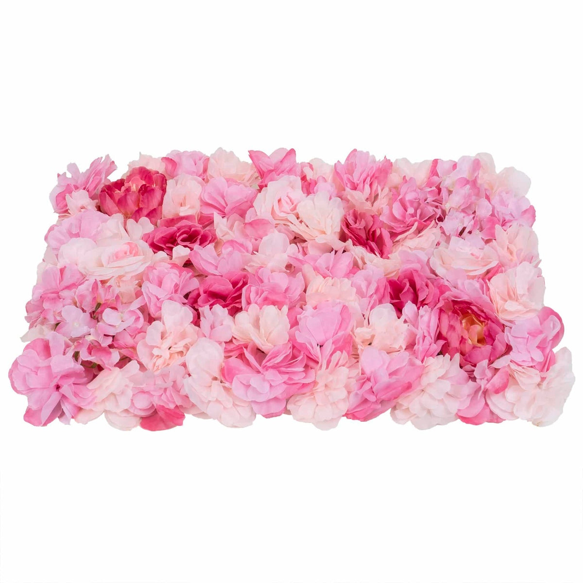 Covor artificial din flori 40x60cm, culoare roz pentru interior si exterior