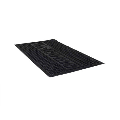 Covor pentru usa 45x75 cm, negru, rezistent si practic