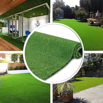 Covor tip gazon, cu iarba artificiala, dimensiuni 1 x 3m, rezistent la intemperii, prevazut cu micro orificii pentru scurgerea apei, verde