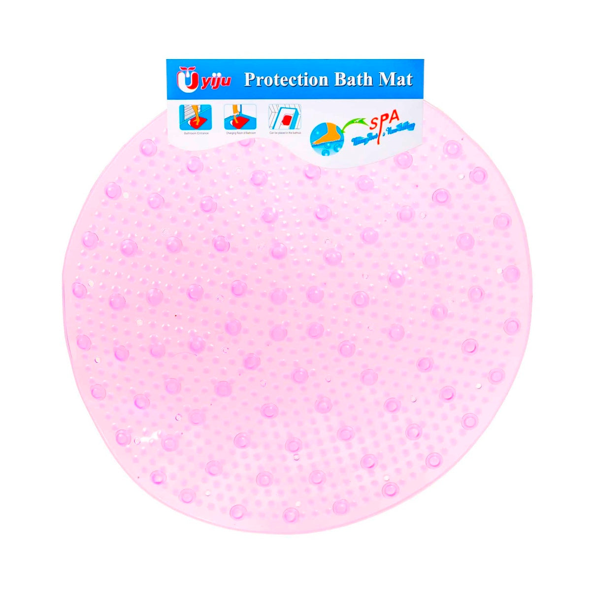 Covoras rotund pentru cada cu ventuze, diametru 50 cm, aderent si antialunecare