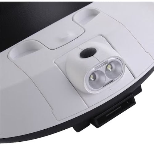 Cozoroc cu lanterna, cu 5 tipuri de lupe, functional cu baterii, negru