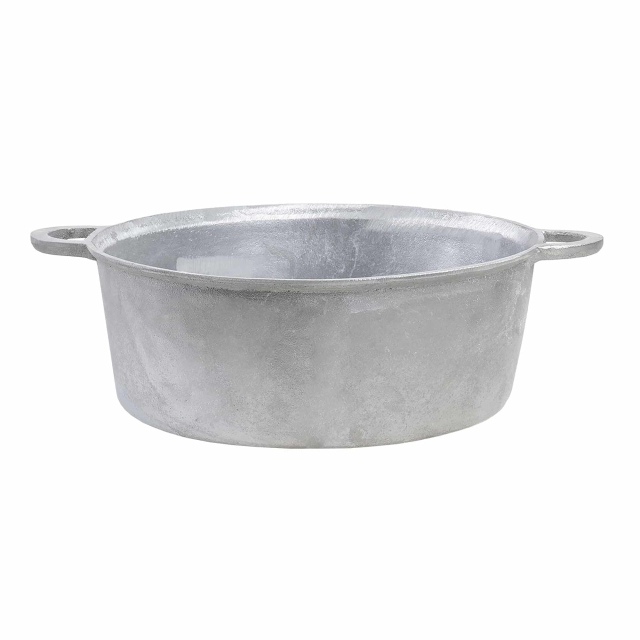 Cratita aluminiu alimentar 5L, gri, fara capac, diametru 27.5 cm