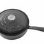 Cratita fonta emailata cu coada si capac 24x8cm, capacitate 2.5L, Marble Gray