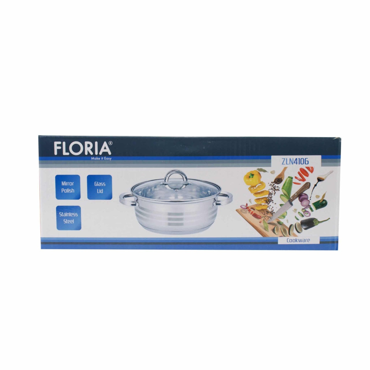 Cratita inox cu capac 25 cm, capacitate 3L, baza triplu strat, compatibila inductie