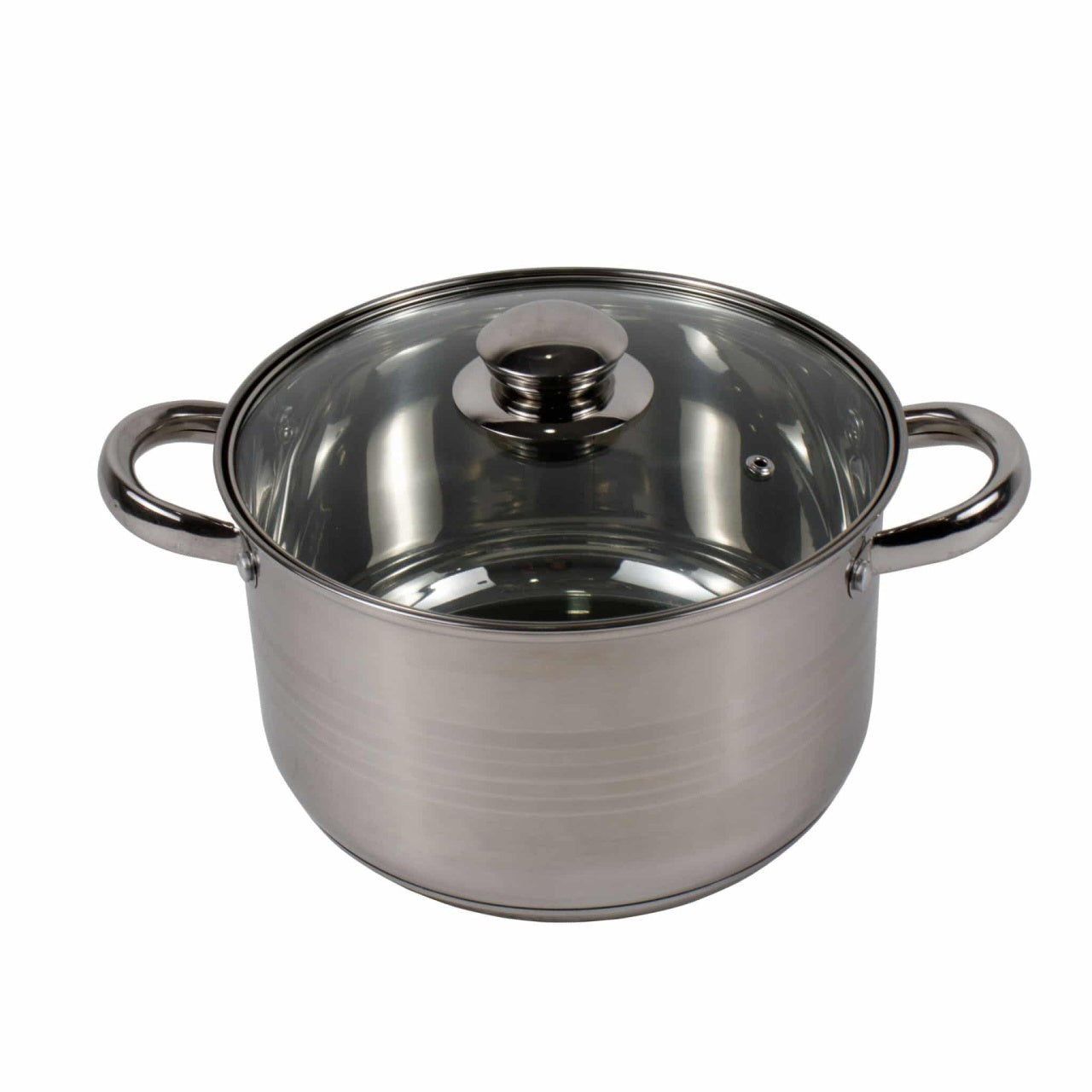 Cratita inox cu capac, 4L, baza stratificata, capac sticla termorezistenta