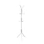 Cuier din metal tip pom, pentru haine, dimensiuni 45 x 175 cm, picioruse antialunecare, alb
