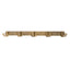 Cuier metalic auriu cu 5 agatatori, lungime 44.5 cm, design modern