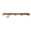 Cuier metalic auriu cu 5 agatatori, lungime 44.5 cm, design modern