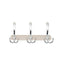 Cuier metalic cu 3 agatatori, inox, lungime 24.5 cm