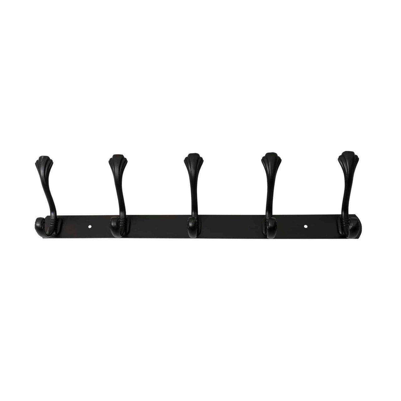 Cuier metalic cu 5 agatatori, lungime 44.5 cm, culoare negru