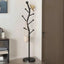 Cuier pentru haine, cu 7 carlige, in forma de S, din otel carbon, dimensiuni 178 x 30 cm, greutate maxima suportata 35 kg, negru