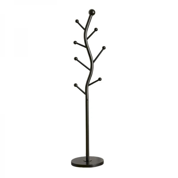 Cuier pentru haine, cu 7 carlige, in forma de S, din otel carbon, dimensiuni 178 x 30 cm, greutate maxima suportata 35 kg, negru