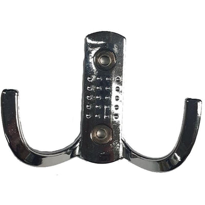 Cuier pentru mobila cu 2 brate din inox, fixare usoara