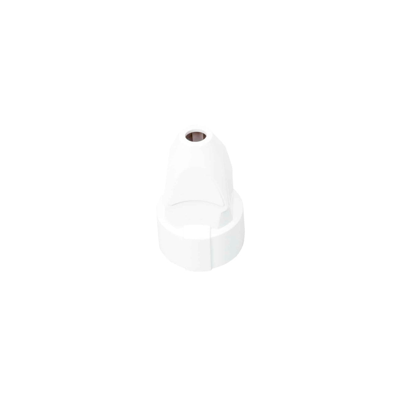 Cupla din plastic cu un lacas, 16A, 250V, alb, 5x7.5 cm