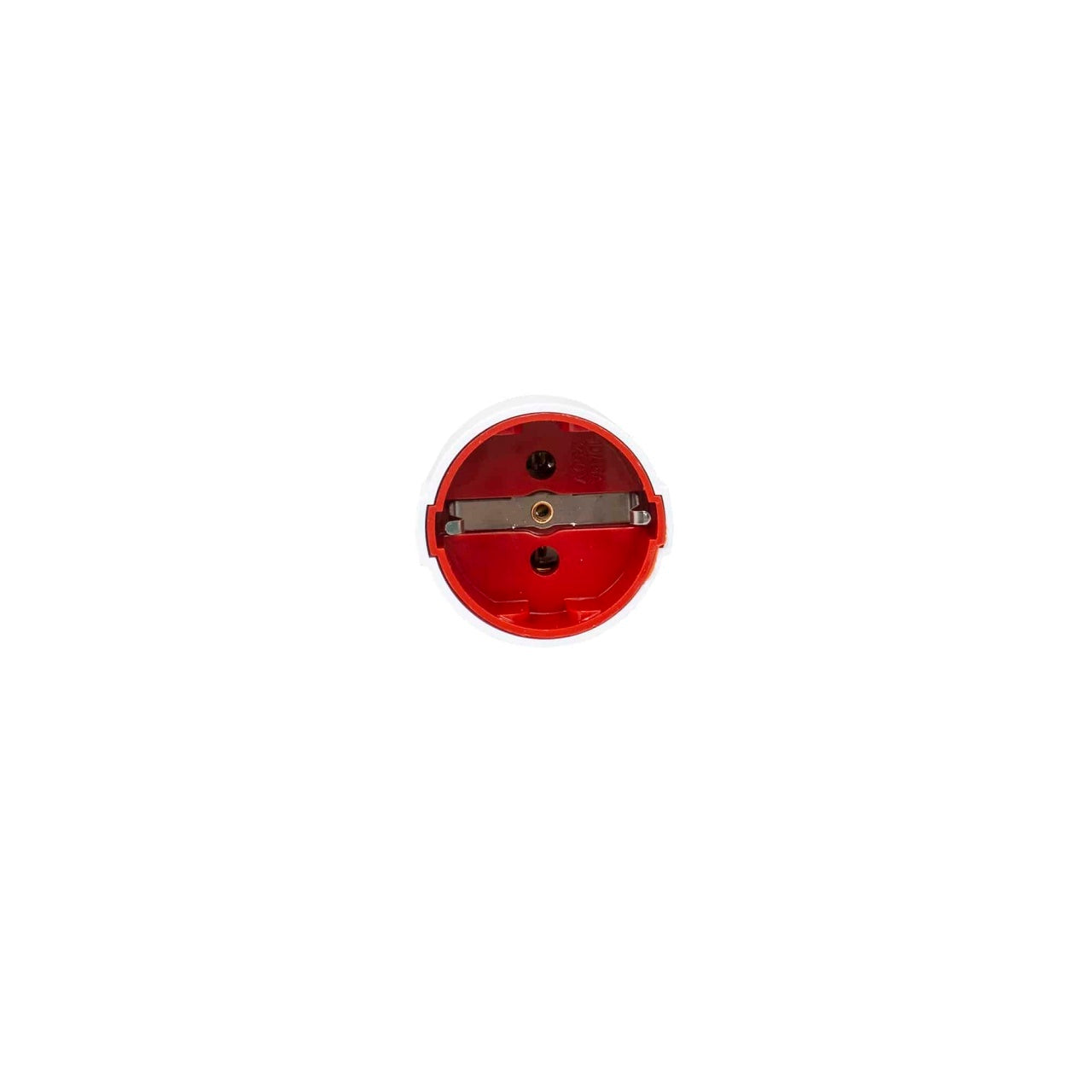 Cupla din plastic cu un lacas, 16A, 250V, alb, 5x7.5 cm
