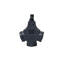 Cupla tripla din cauciuc, 16A, 250V, protectie IP44, 3 locasuri