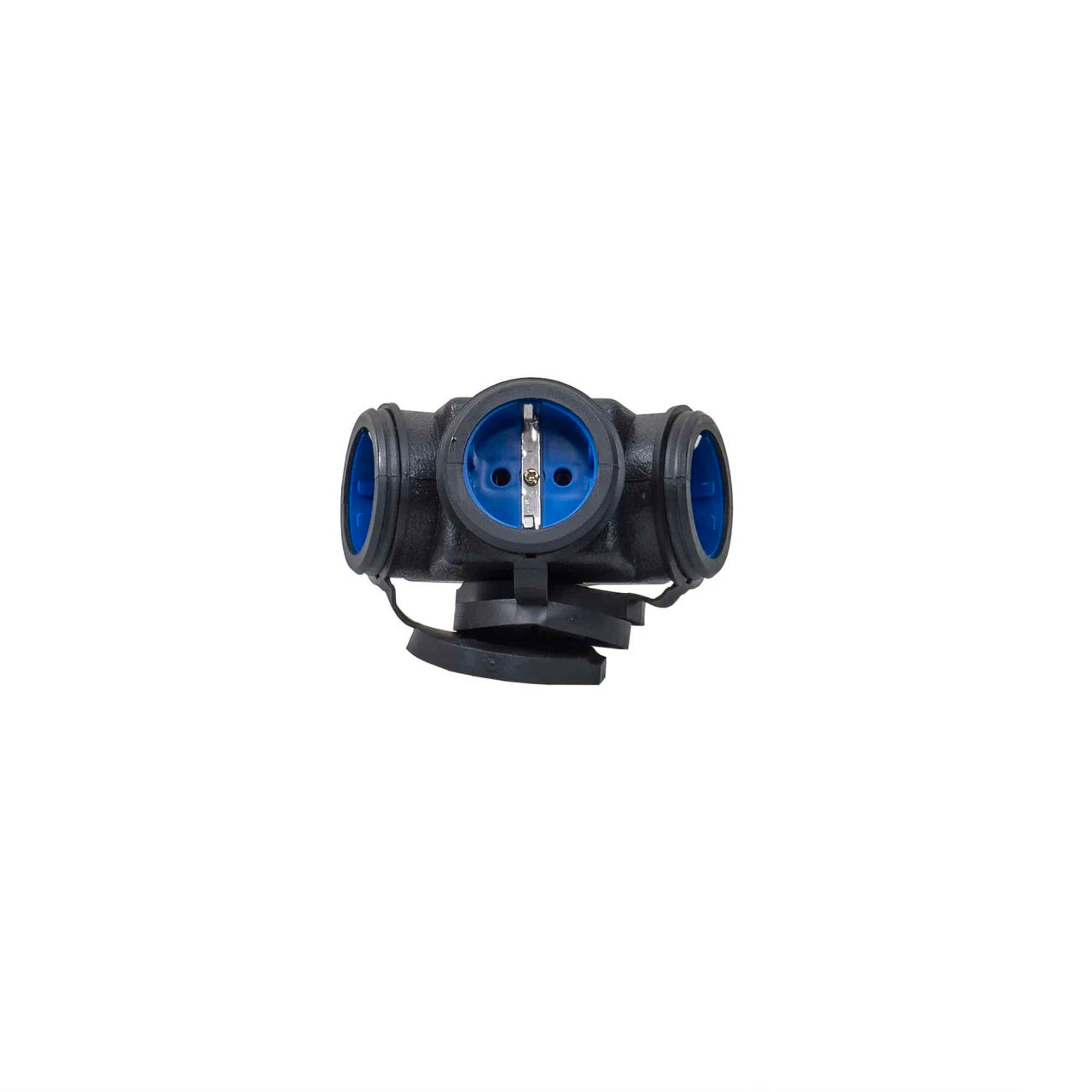 Cupla tripla din cauciuc, 16A, 250V, protectie IP44, 3 locasuri