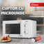 Cuptor cu microunde 20L, 600W, timer 35 min, 5 nivele putere, alb