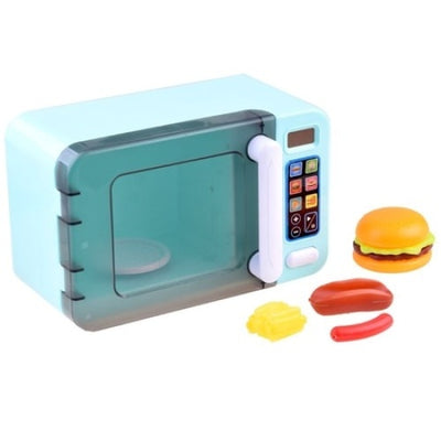 Cuptor cu microunde pentru copii, cu sunet si lumina, dimensiuni 26,5 x 17 x 13 cm, multicolor