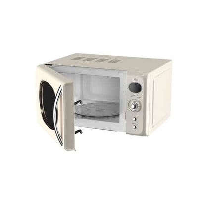 Cuptor cu microunde retro 700W, capacitate 20L, afisaj digital, 6 niveluri putere