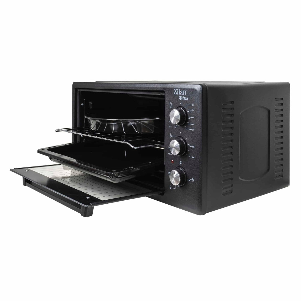 Cuptor electric 1500W, capacitate 45L, timer 90 min, temperatura max 300°C, negru