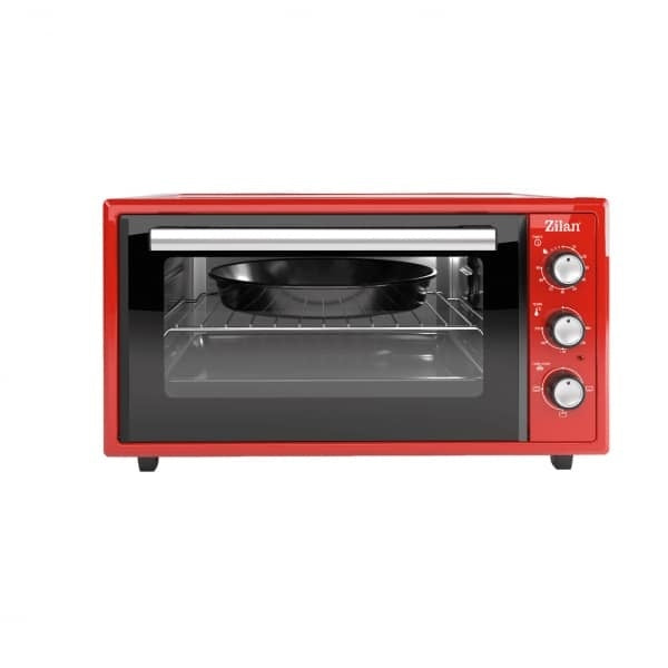 Cuptor electric 2000W, capacitate 45L, 3 trepte de putere, rosu