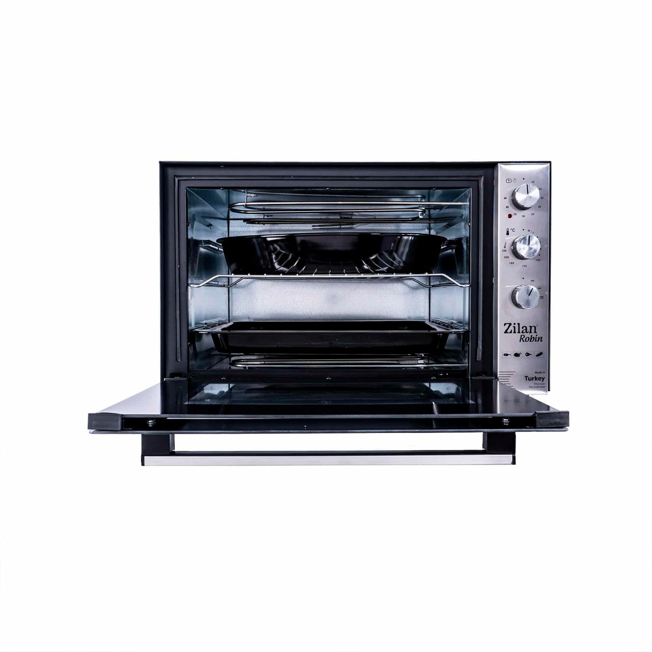 Cuptor electric 70L, 2000W, geam dublu, temporizator 90 min, temperatura max 230°C