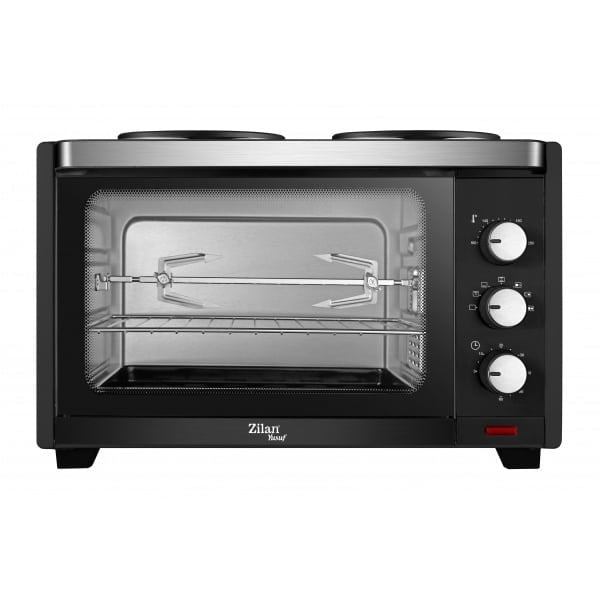 Cuptor electric cu plita electrica Yusuf, 28L, 1600W, termostat reglabil