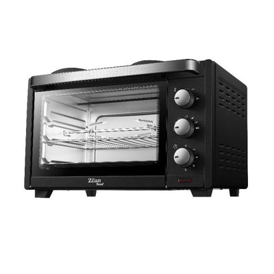 Cuptor electric cu plita electrica Yusuf, 28L, 1600W, termostat reglabil