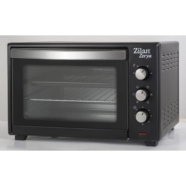 Cuptor electric cu ventilator 45L, 2000W, geam dublu, temporizator 90 min, 6 programe gatit