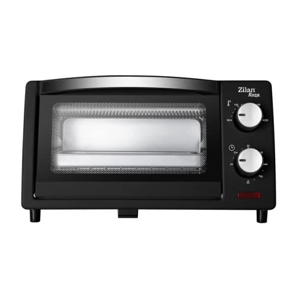 Cuptor electric mini 9l, 800W, geam dublu, temporizator 60 min, negru