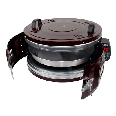 Cuptor electric rotund 1100W, capacitate 38L, tava aluminiu, fereastra sticla