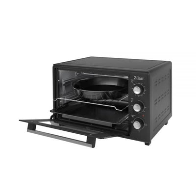 Cuptor electric Zilan capacitate 35l, putere 1800w, termostat reglabil, negru / ZLN 8887