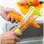 Curatator fructe si legume cu recipient pentru colectare resturi, din inox si plastic, dimensiuni 20 x 5 cm, verde