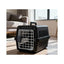 Cusca de transport pentru animale, din PP rezistent cu usa din otel inoxidabil, 48×32×29.5 cm