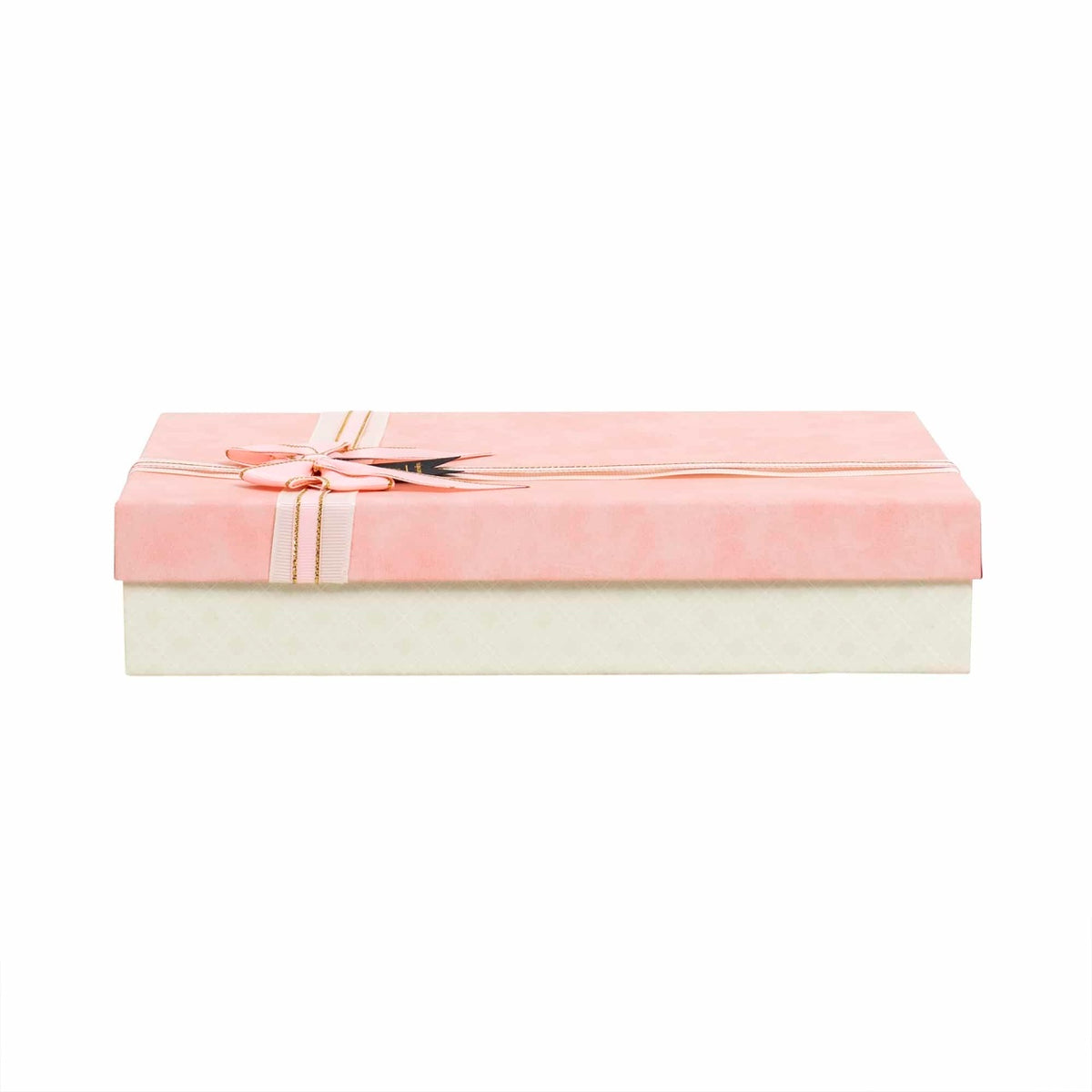 Cutie cadou dreptunghiulara roz, dimensiuni 29x21x6 cm