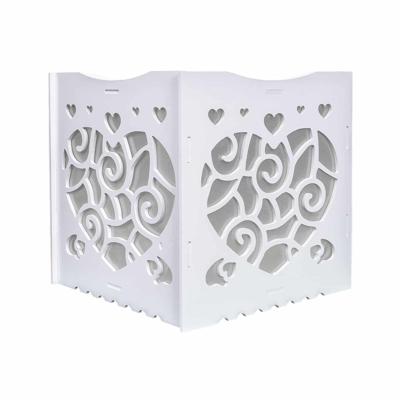 Cutie de dar pentru evenimente, lemn alb 28.5x28.5 cm