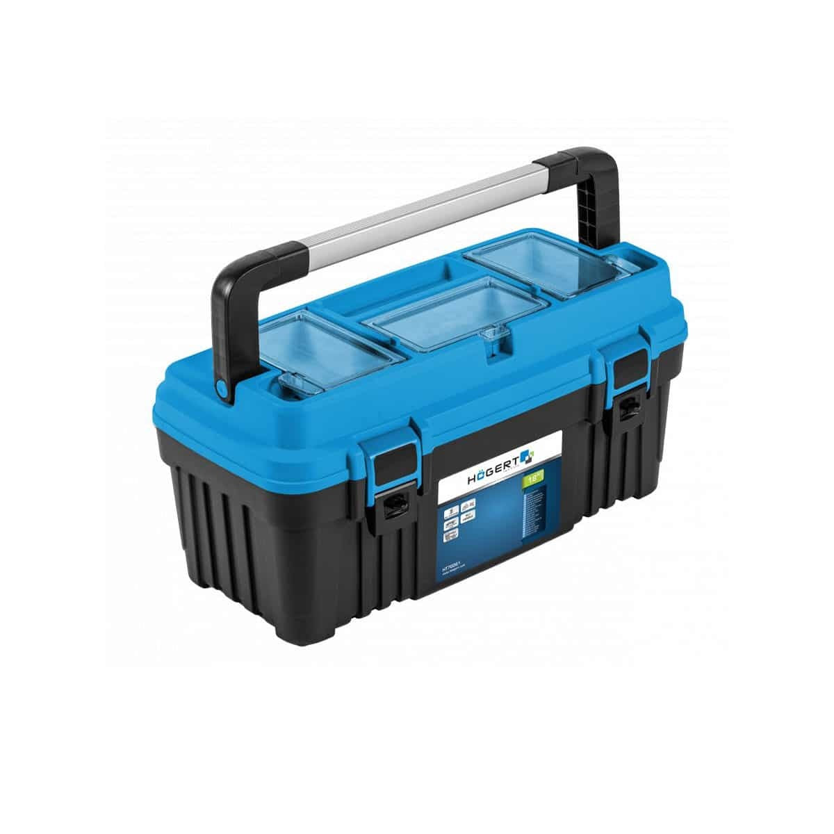Cutie de scule 18"" cu capacitate 15kg si organizatoare transparente