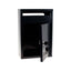 Cutie postala metalica 33.5x23 cm, montaj pe perete, culoare gri inchis/natur