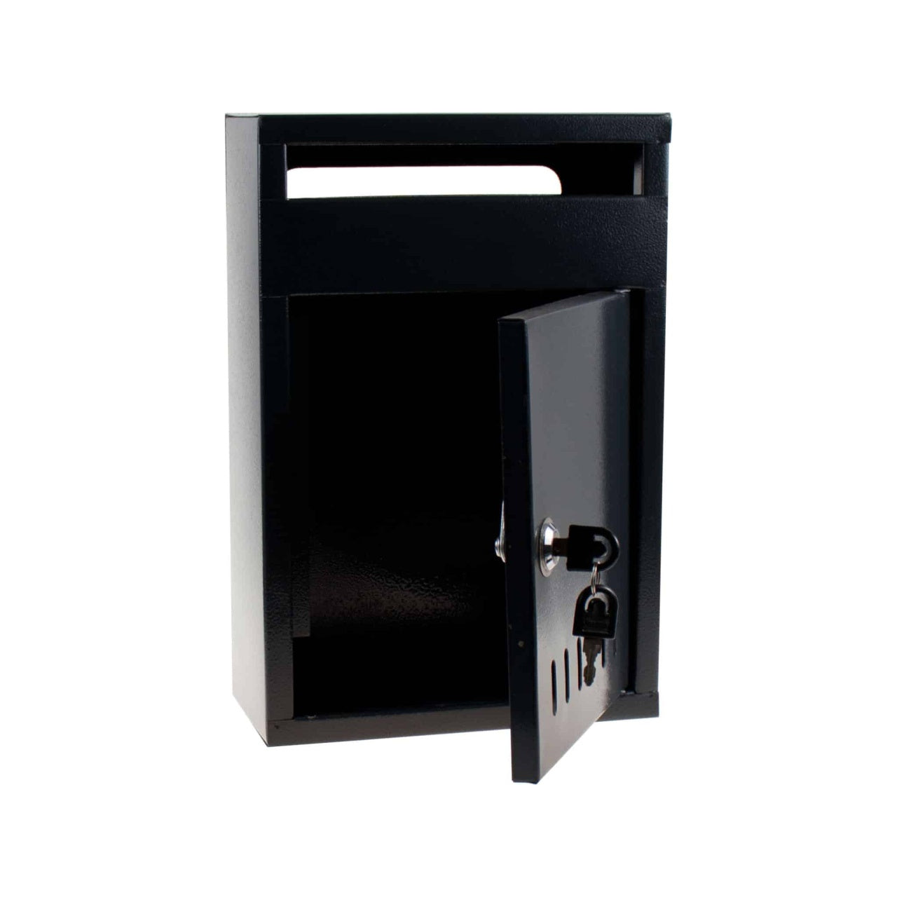 Cutie postala metalica 33.5x23 cm, montaj pe perete, culoare gri inchis/natur