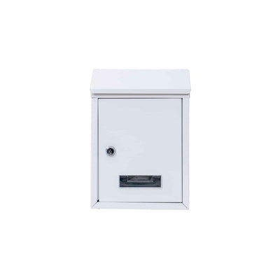 Cutie postala metalica alba, 21.7x7x30 cm, montare pe perete