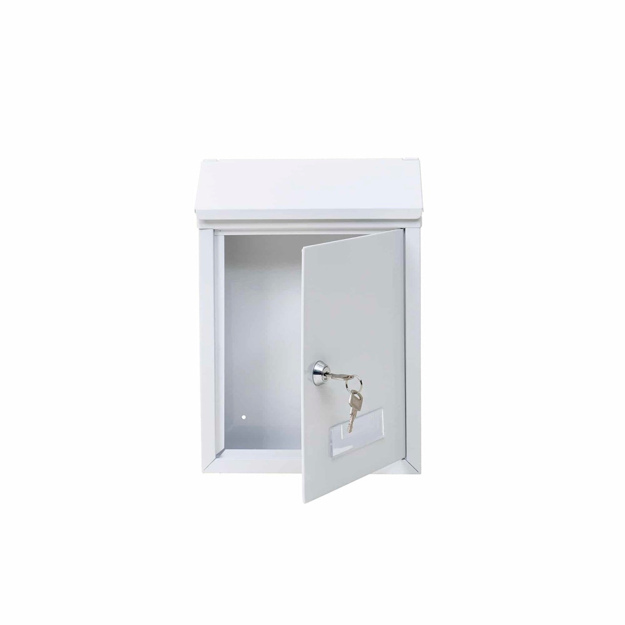 Cutie postala metalica alba, 21.7x7x30 cm, montare pe perete
