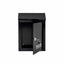Cutie postala metalica neagra, 21.7x7x30 cm, montare pe perete