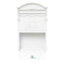 Cutie postala metalica pentru exterior 410x260x90mm, alb, design rustic