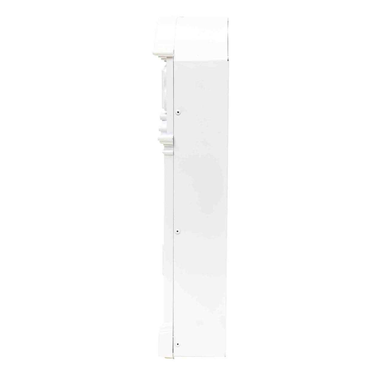 Cutie postala metalica pentru exterior 410x260x90mm, alb, design rustic