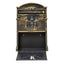 Cutie postala metalica pentru exterior, 410x260x90mm, auriu, design imperial rustic