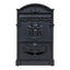 Cutie postala metalica pentru exterior, 410x260x90mm, negru, design rustic