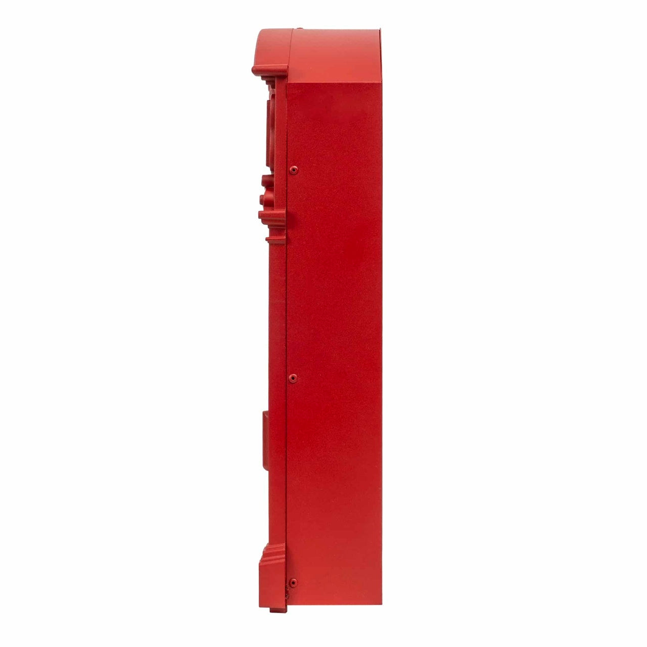 Cutie postala metalica pentru exterior, 410x260x90mm, rosie, design rustic