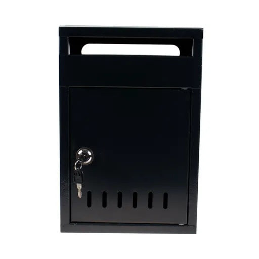 Cutie postala, metalica, pentru exterior, cu cheie, dimensiuni 33x23cm, negru