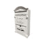 Cutie postala, metalica, pentru exterior, dimensiuni 410x260x90mm, cu deschidere frontala, alb